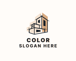 Apartment - House Architectural Builder logo design
