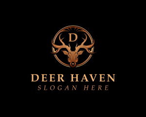 Luxury Deer Antler logo design