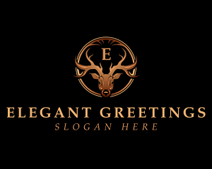 Luxury Deer Antler logo design