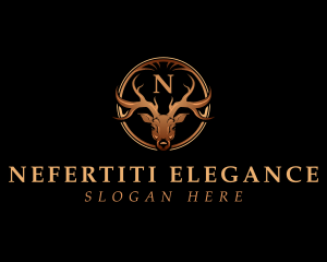 Luxury Deer Antler logo design