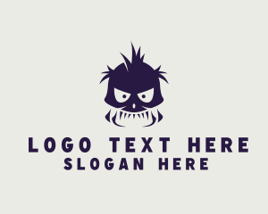 Goatee - Punk Skull Monster logo design