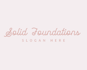 Pink Cursive Wordmark Logo