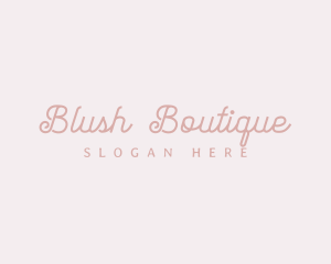 Pink Cursive Wordmark logo design