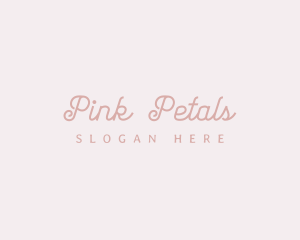 Pink Cursive Wordmark logo design