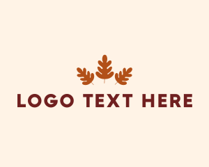 Interior Design - Autumn Leaves Season logo design