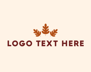 Natural - Autumn Leaves Season logo design