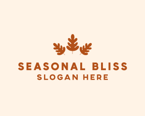 Season - Autumn Leaves Season logo design