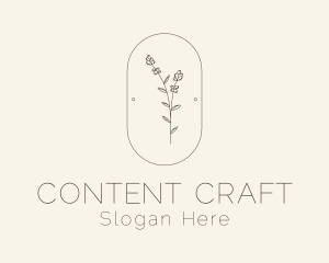 Garden Flower Plant logo design