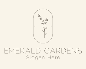 Garden Flower Plant logo design