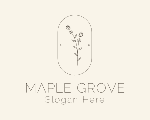 Garden Flower Plant logo design