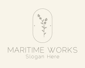 Garden Flower Plant logo design