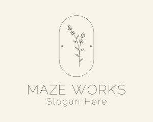 Garden Flower Plant logo design