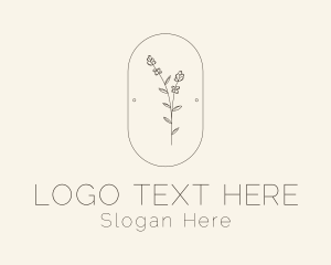 Garden Flower Plant Logo