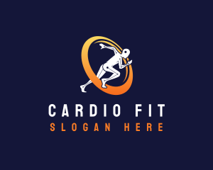 Cardio - Runner Fitness Sprint logo design
