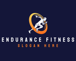 Endurance - Runner Fitness Sprint logo design
