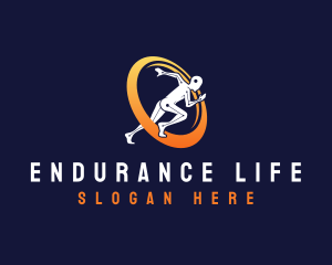 Endurance - Runner Fitness Sprint logo design