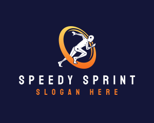 Sprint - Runner Fitness Sprint logo design