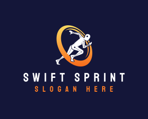 Runner Fitness Sprint logo design