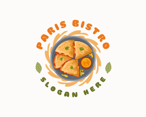 Quesadilla Plate Restaurant logo design