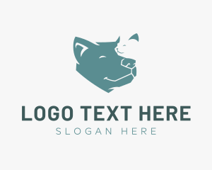 Adorable - Relaxed Dog Cat logo design