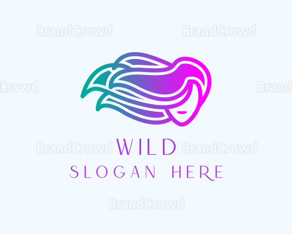 Woman Hair Beauty Salon Logo