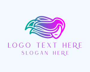 Woman Hair Beauty Salon Logo