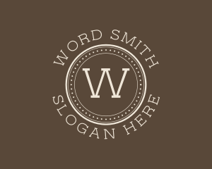 Author - Writer Publishing Author logo design
