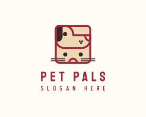 Dog Cat Pet Animal logo design