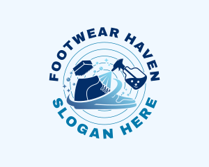 Sneaker Footwear Cleaning logo design