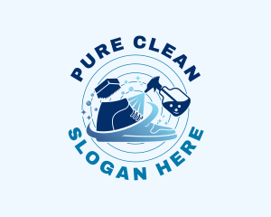 Sneaker Footwear Cleaning logo design