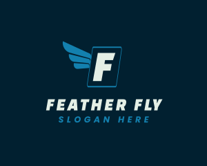 Flying Wings Logistics Mover logo design