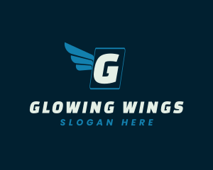 Flying Wings Logistics Mover logo design