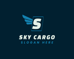 Flying Wings Logistics Mover logo design