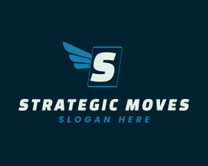 Flying Wings Logistics Mover logo design