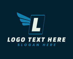 Mover - Flying Wings Letter logo design