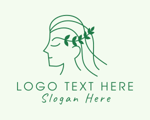 Lady - Natural Woman Beauty logo design