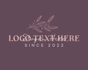 Floral - Femine Script Wordmark logo design