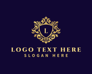 Fleur De Lis - Royal Decorative Shield logo design