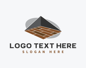 Interior Design - Wooden Tiles Flooring logo design