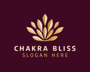 Chakra - Lotus Flower Yoga Studio logo design