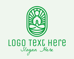 Yogi - Zen Yoga Meditation Guru logo design