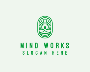 Zen Yoga Meditation Guru logo design