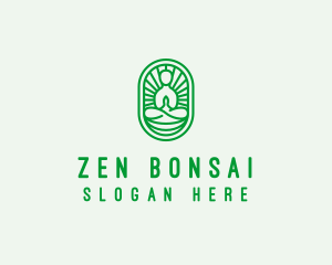 Zen Yoga Meditation Guru logo design