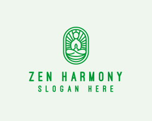 Buddhism - Zen Yoga Meditation Guru logo design