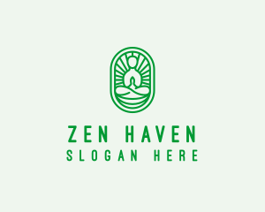 Zen Yoga Meditation Guru logo design