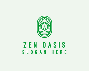 Zen Yoga Meditation Guru logo design