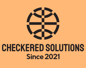 Checkered - Modern  Checkered Basketball logo design