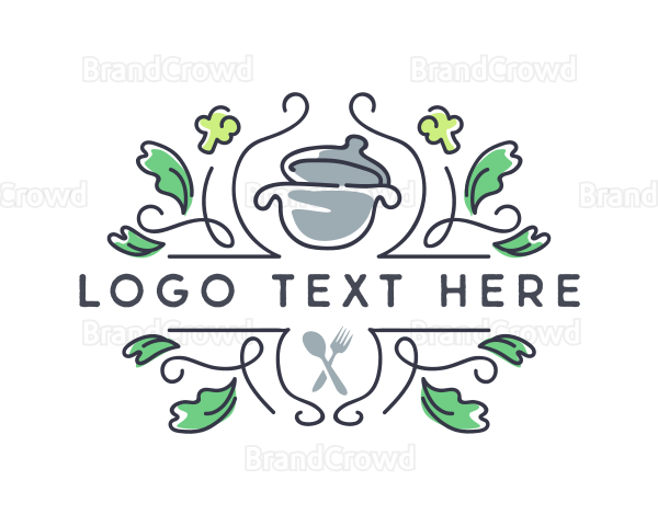 Kitchen Cooking Pot Logo