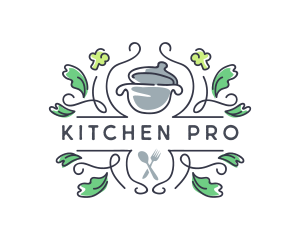 Kitchen Cooking Pot  logo design