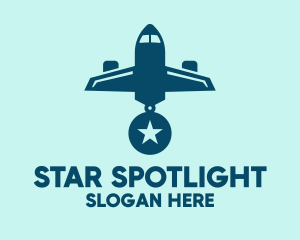 Aviation Airplane Medal logo design